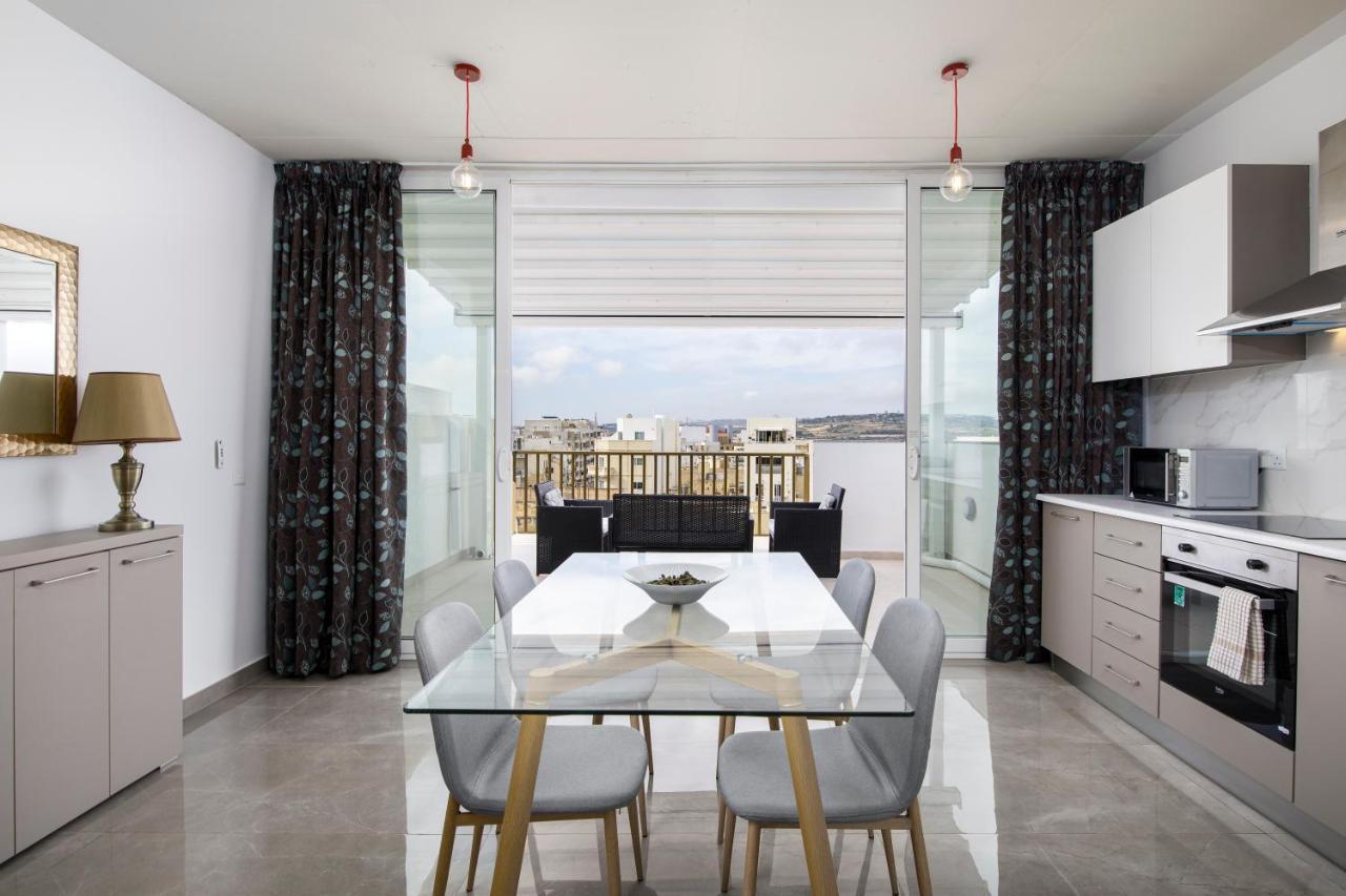 Hilltop Apartments - Stylish Comfort Living Close To The Sea, Bugibba Bahía de San Pablo Exterior foto